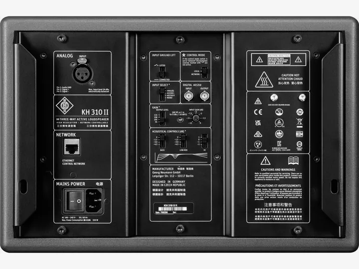 Neumann KH 310 II Right, de bassreflexpoort