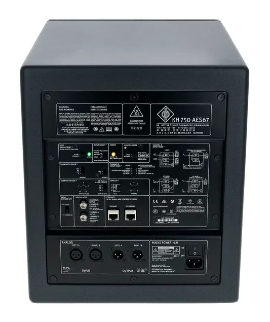 Neumann KH 750 DSP AES67, de bassreflexpoort