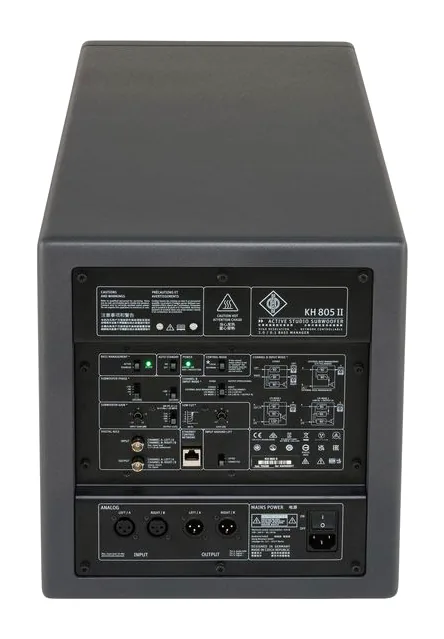 Neumann KH 805 II, de achterkant met de aansluitingen