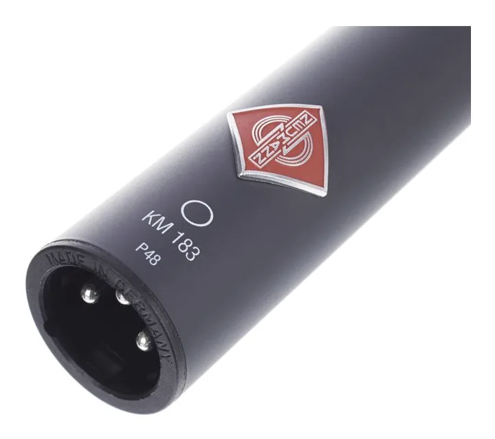 Neumann KM183 mt, de bevestiging en de houder