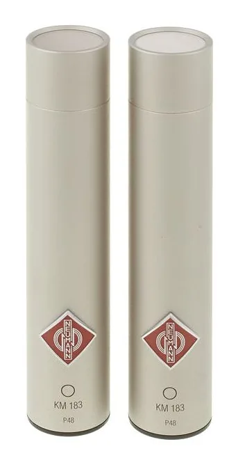 Neumann KM183 Stereo Set, het logo en de afwerking