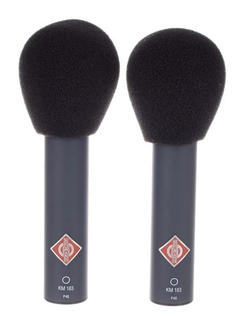 Neumann KM183 Stereo Set mt, de bevestiging en de houder