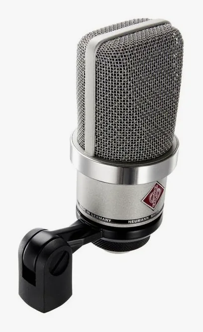 Neumann TLM 102, de microfoonkorf van dichtbij