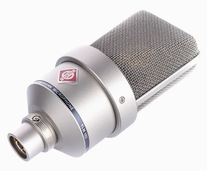 Neumann TLM 103 Studio Set, de microfoonkorf van dichtbij