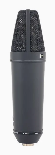 Neumann U87 AI MT, de XLR-aansluiting onderaan