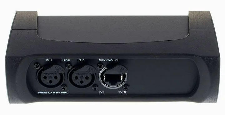 Neutrik NA-2I-DLINE, de bovenkant van het apparaat