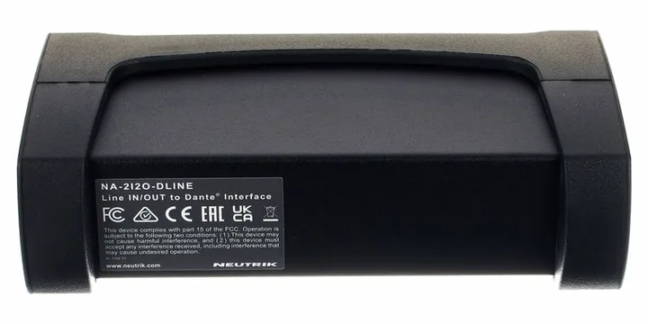 Neutrik NA-2I2O-DLINE, de aansluitingen aan de achterkant