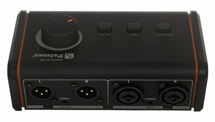 Palmer Monicon M G2, de achterkant met de aansluitingen