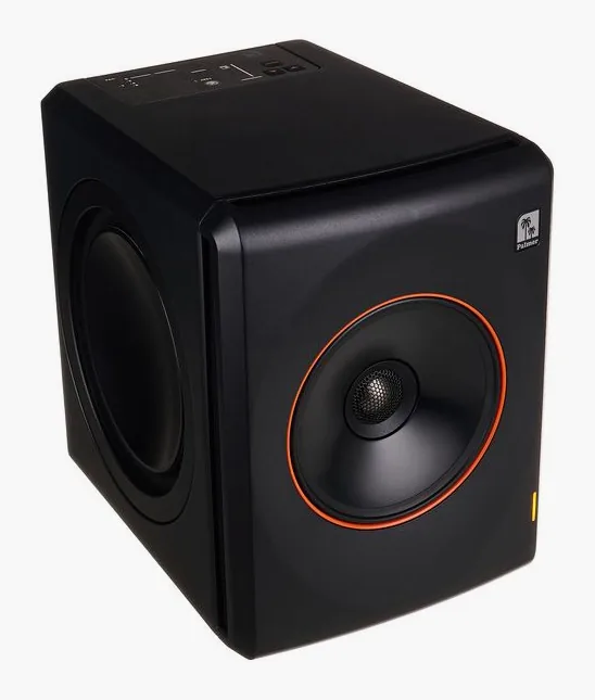 Palmer Orbit 11 Black, het frontpaneel met de woofer en tweeter