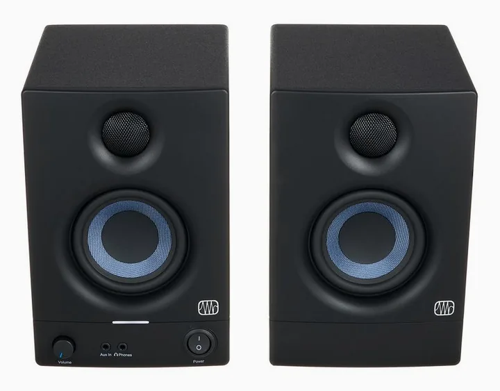 Presonus Eris 3.5 2nd Gen Riser Bundle, de regelaars aan de achterzijde