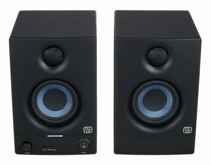 Presonus Eris 3.5 2nd Gen Stand Set, het logo en de afwerking