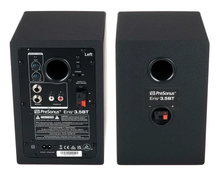 Presonus Eris 3.5BT 2nd Gen, het logo en de afwerking