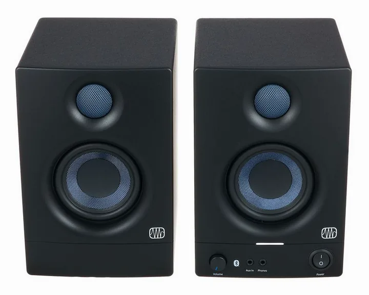 Presonus Eris 3.5BT 2nd Gen Stand Set, de achterkant met de aansluitingen
