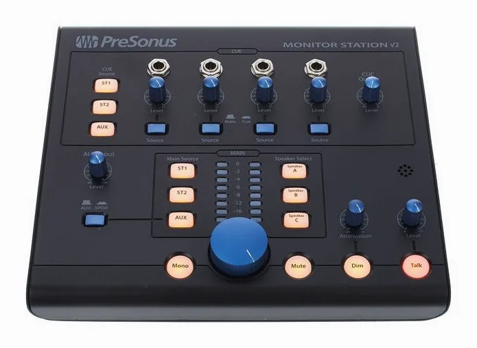 Presonus Monitor Station V2, de achterkant met de aansluitingen
