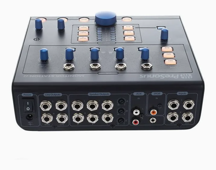 Presonus Monitor Station V2, de behuizing van opzij