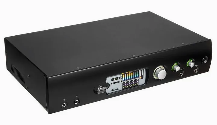 Prism Sound Atlas, het voorpaneel met de draaiknoppen