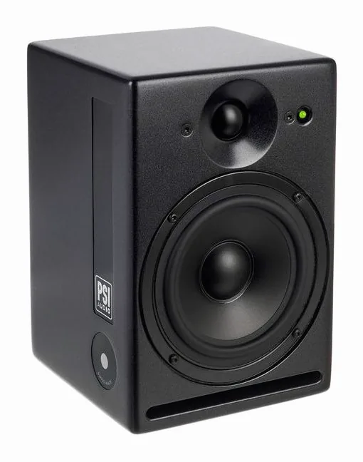 PSI Audio A14-M Studio Black, het logo en de afwerking