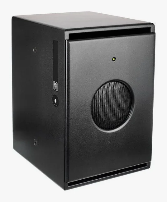 PSI Audio Sub A125-M Studio Black, de behuizing van opzij