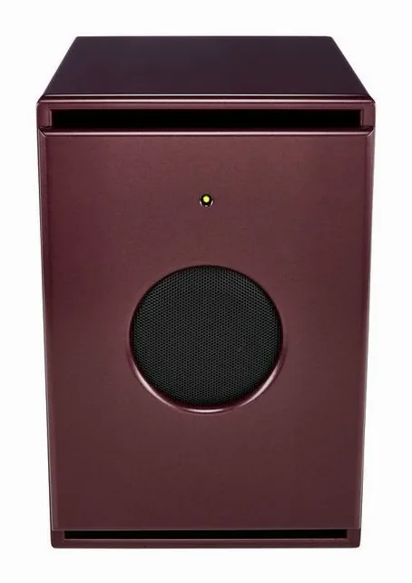 PSI Audio Sub A125-M Studio Red, de behuizing van opzij