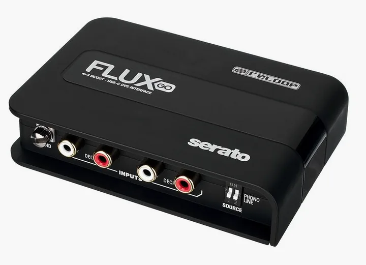 Reloop Flux Go Bag Bundle, de aansluitingen aan de achterkant