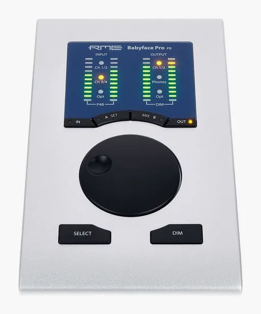 RME Babyface Pro FS, de bovenkant van het apparaat