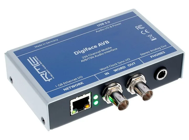RME Digiface AVB, de behuizing van opzij