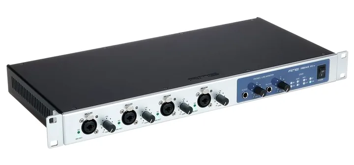 RME Fireface 802 FS, het voorpaneel met de draaiknoppen