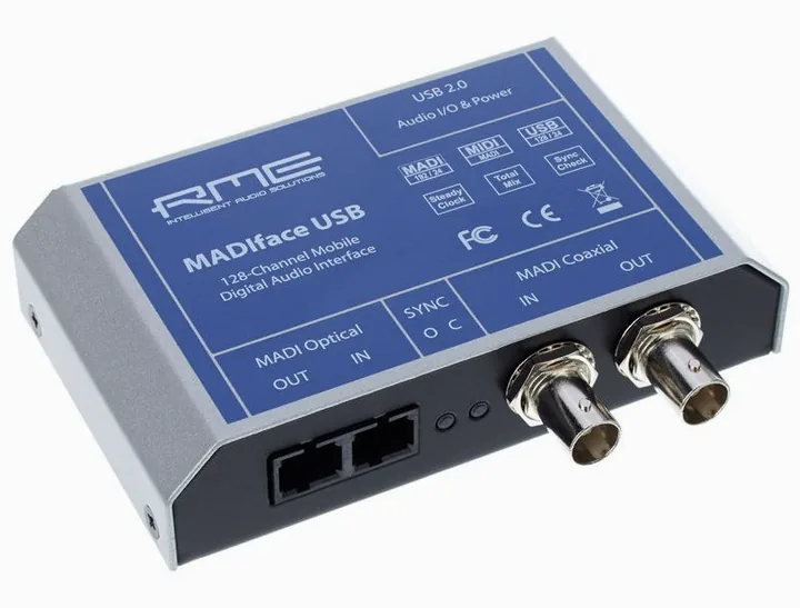 RME Madiface USB, de bovenkant van het apparaat