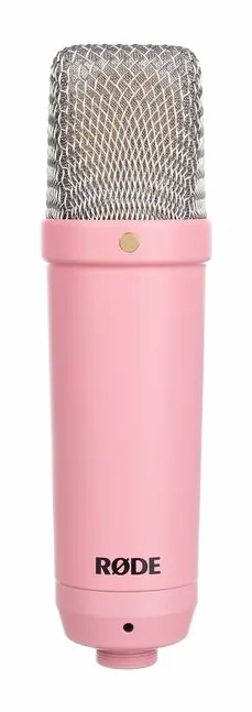 Rode NT1 Signature Pink, de XLR-aansluiting onderaan