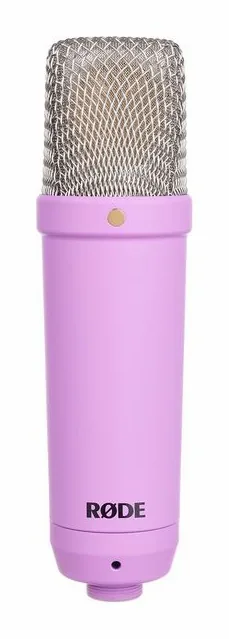 Rode NT1 Signature Purple, de bevestiging en de houder