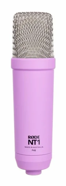 Rode NT1 Signature Purple, het frontale grillewerk