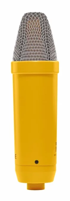 Rode NT1 Signature Yellow, de microfoonkorf van dichtbij