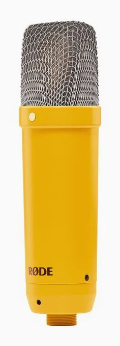 Rode NT1 Signature Yellow, de bevestiging en de houder