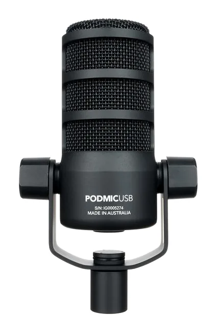 Rode PodMic USB, de behuizing van opzij
