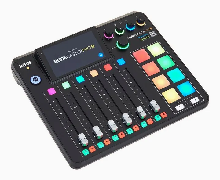 Rode Rodecaster Pro II, de aansluitingen aan de achterkant