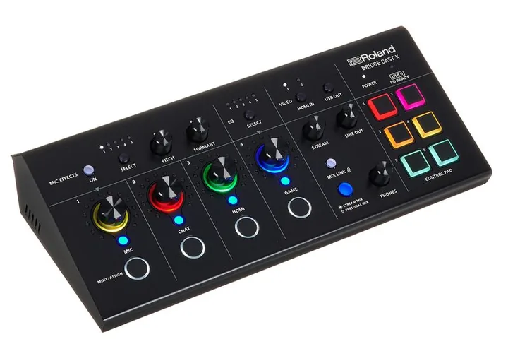 Roland Bridge Cast X, de behuizing van opzij