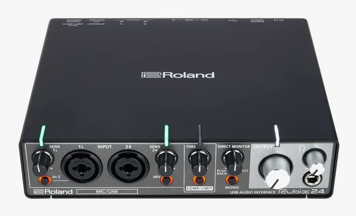 Roland Rubix24, de behuizing van opzij