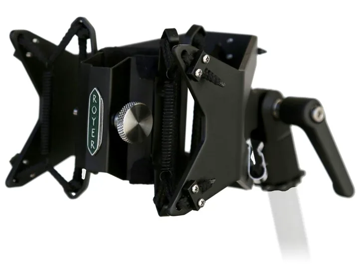 Royer Labs R-12 Shockmount Bundle, de microfoonkorf van dichtbij