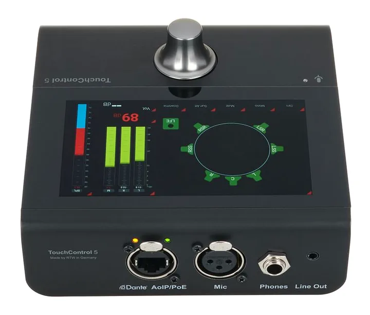 RTW TouchControl 5 Control & Meter, de regelaars aan de achterzijde