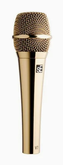 SE Electronics V7 Gold, het logo en de afwerking