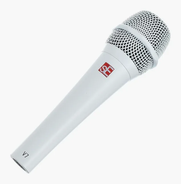 SE Electronics V7 White, het logo en de afwerking