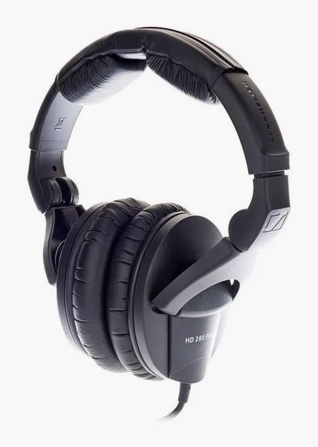 Sennheiser HD-280 Pro, de hoofdband van bovenaf