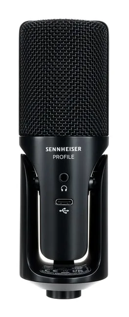 Sennheiser Profile USB-C Mikrofon, de microfoonkorf van dichtbij