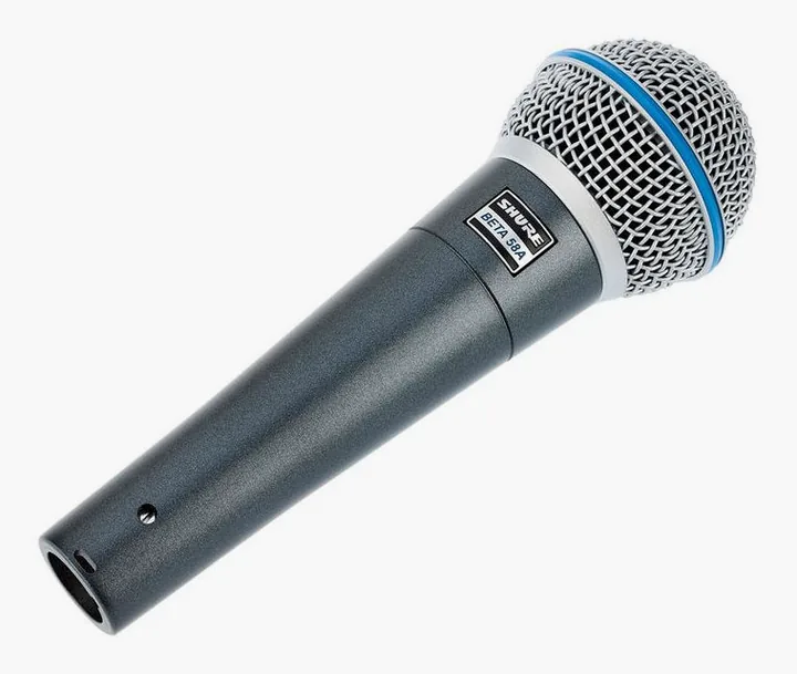 Shure Beta 58 A, de behuizing van opzij
