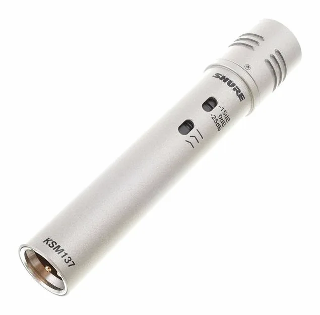 Shure KSM 137 Stereoset, de bevestiging en de houder