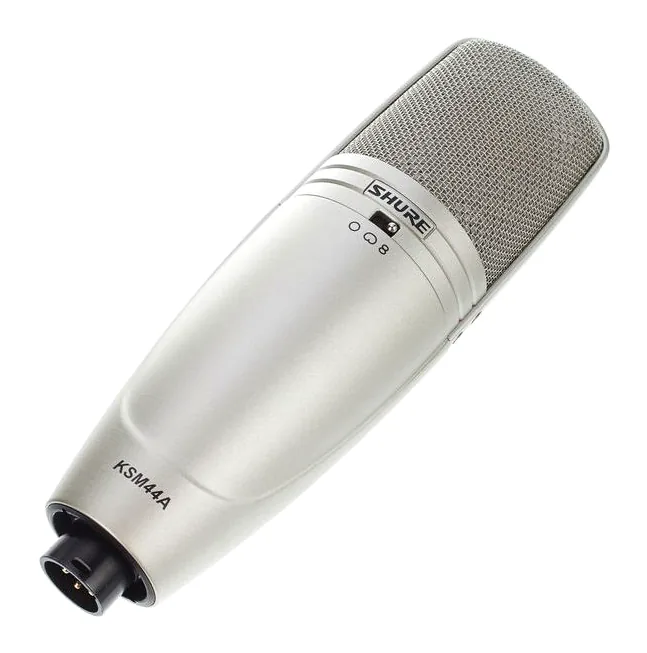 Shure KSM44A, het logo en de afwerking