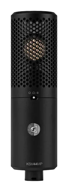 Shure KSM44MP, de microfoonkorf van dichtbij
