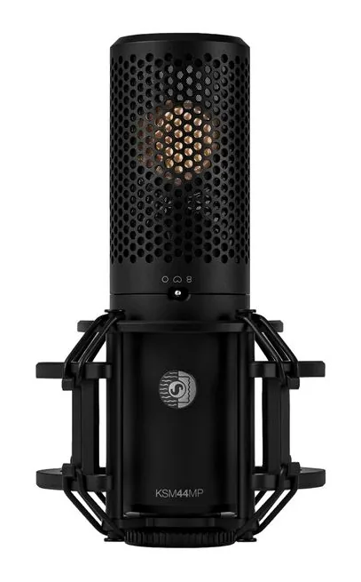 Shure KSM44MP, de bevestiging en de houder