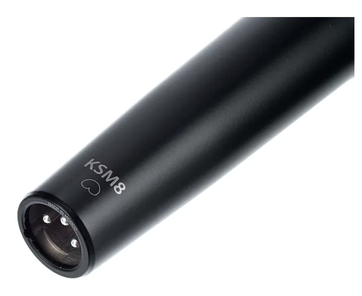 Shure KSM8 B, de microfoonkorf van dichtbij