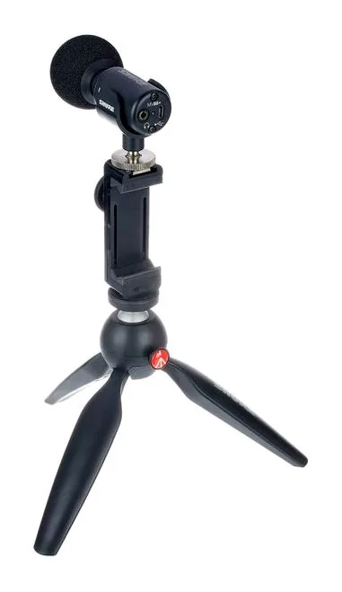 Shure Motiv MV88+ Video Kit, de bevestiging en de houder